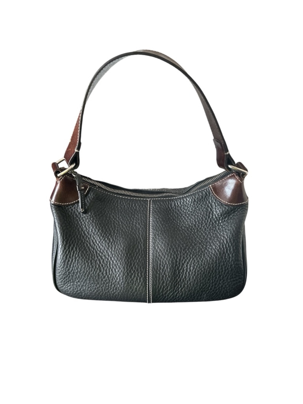 Dooney & Bourke Project black pebbled, leather hobo handbag